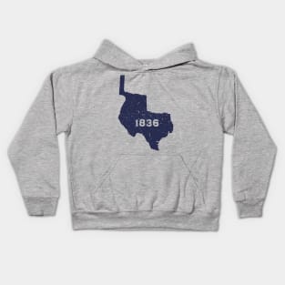 Texas 1836 Republic Vintage Retro Distressed Kids Hoodie